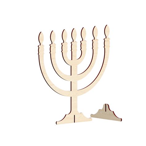 cnc machined menorah|Laser Cut Menorah .